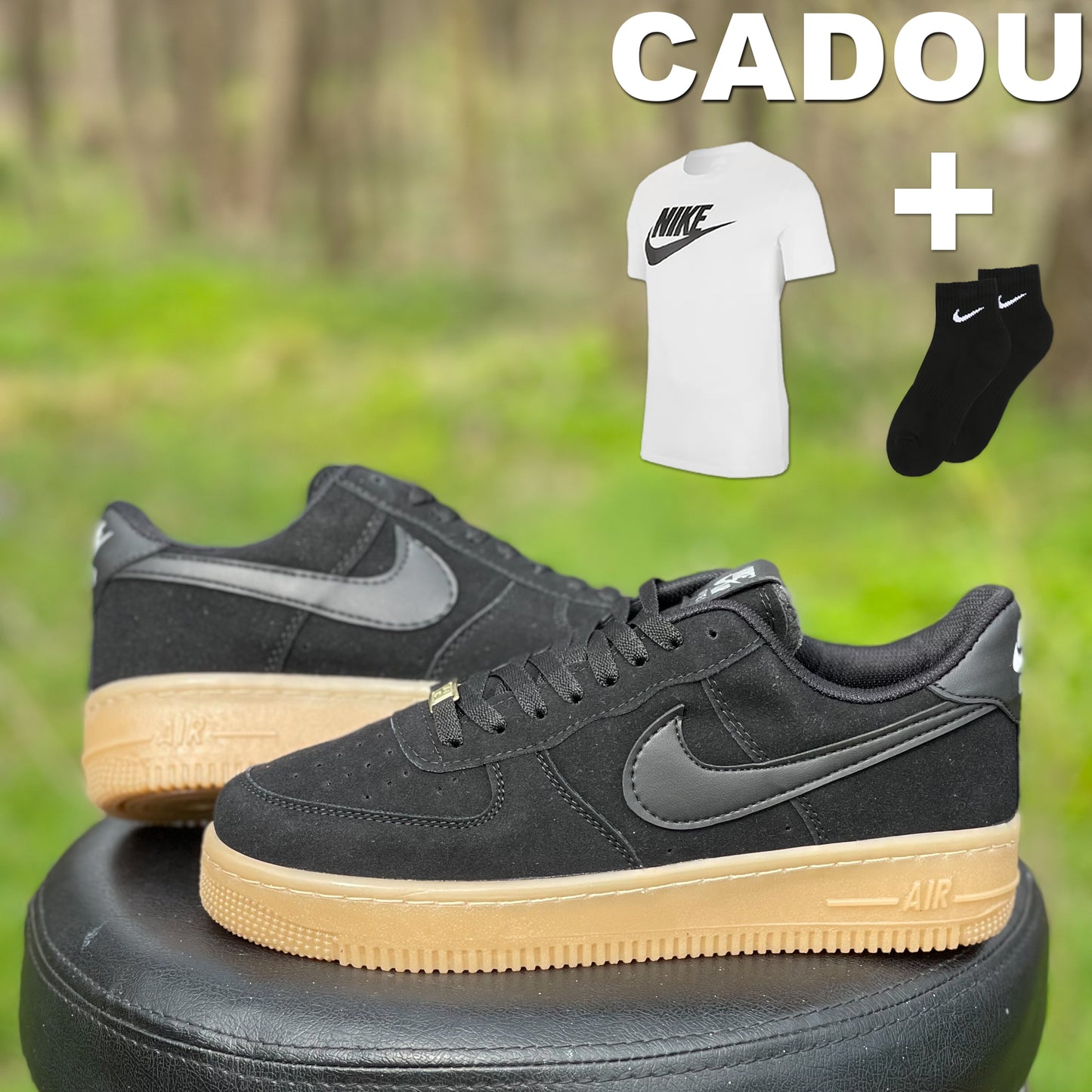 AF1 Low Negru-Bej.