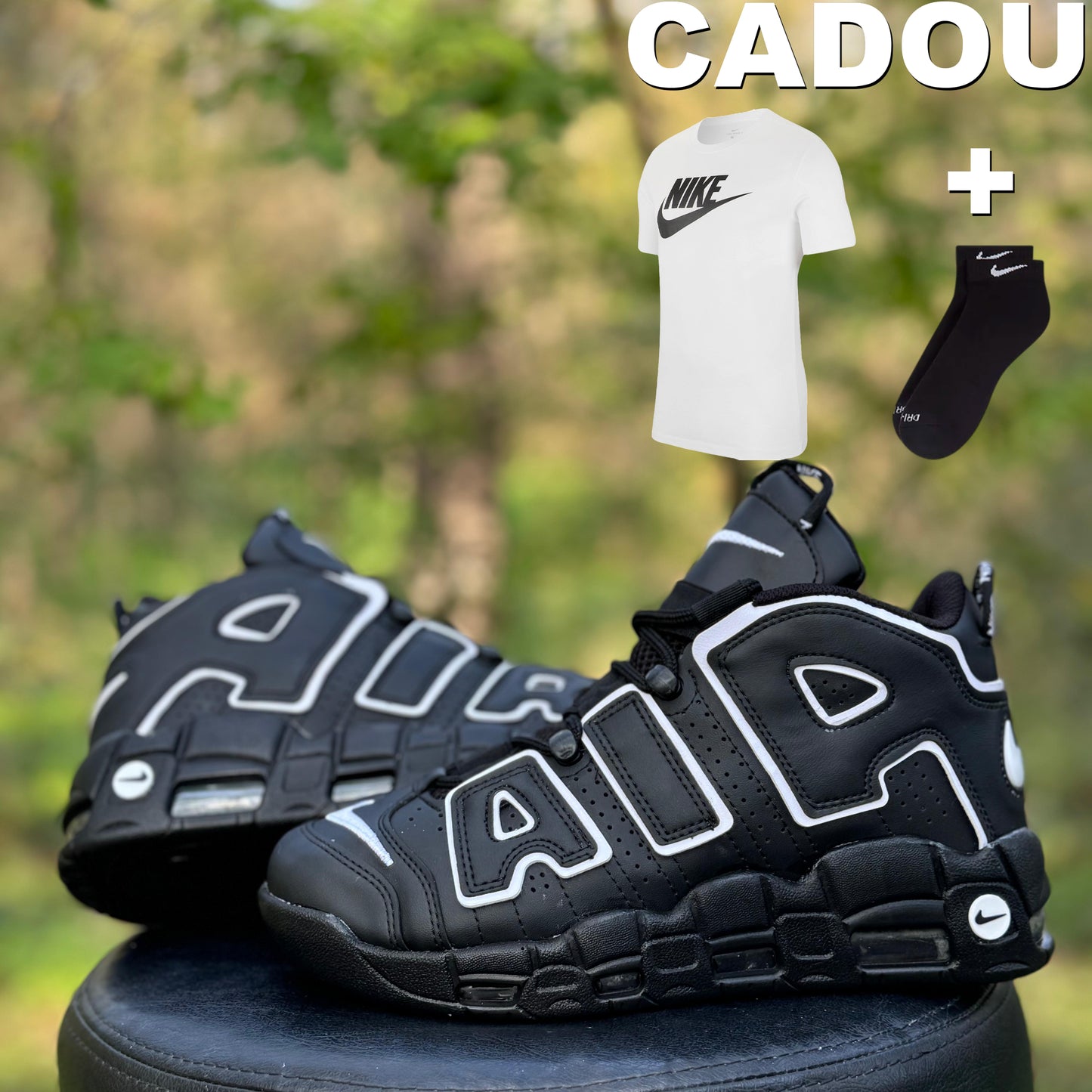 AIR MORE UPTEMPO Negru-Alb C