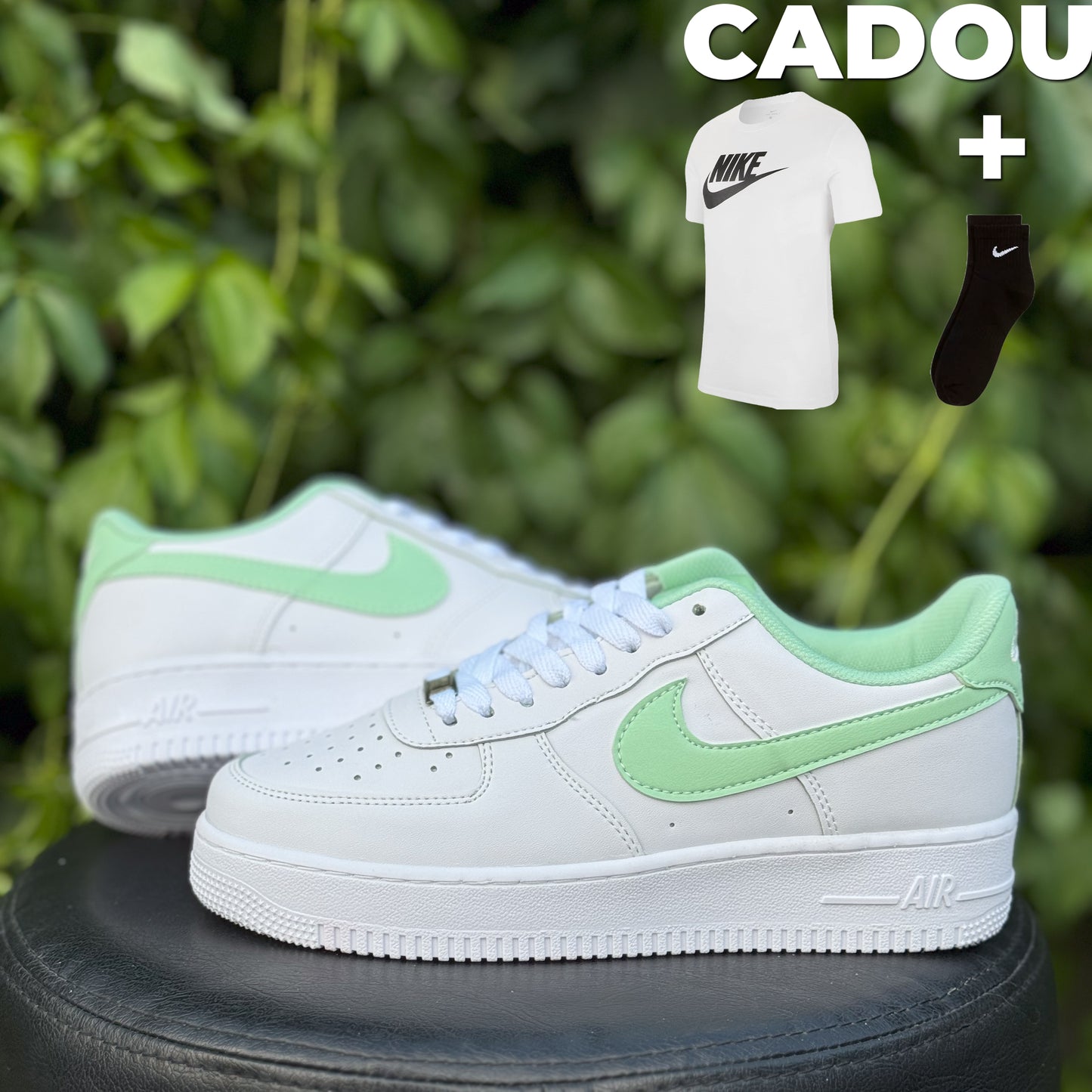 AF1 LINE Alb-Verde